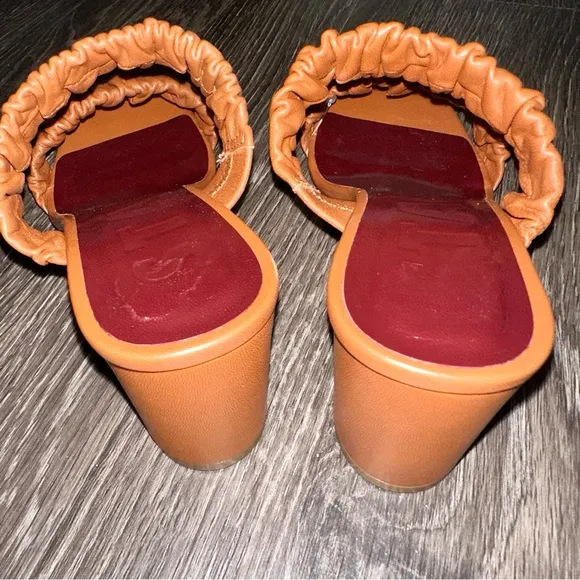 STAUD Leather Frankie Heeled Sandals