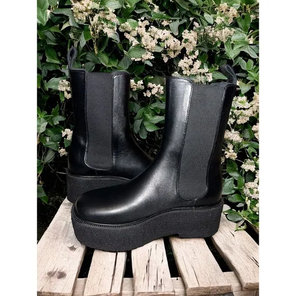 Staud Palamino Platform Leather Boots Size 6 (36)