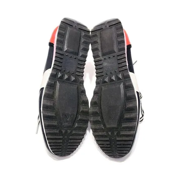 Steve Madden Antics Womens Black &amp; Orange Low Top Lace Up Sneaker Size 9 Shoes