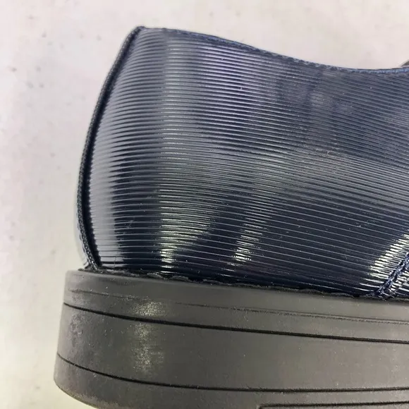 STEVE Madden Crakke Navy Patent Leather Shoes