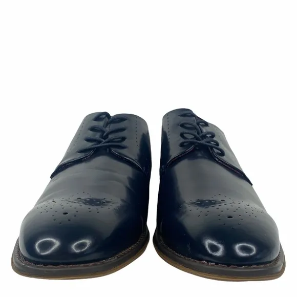 Steve Madden Cratik Leather Derby Navy Shoes