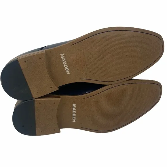 Steve Madden Cratik Leather Derby Navy Shoes