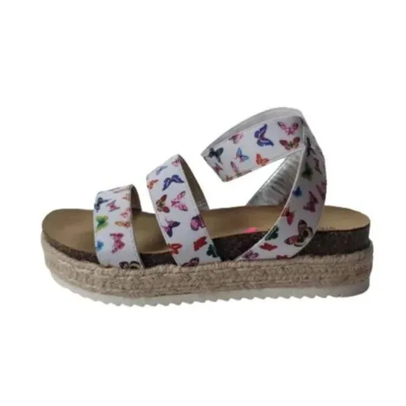Steve Madden Kimmie Butterfly Flatform Sandals NWOT