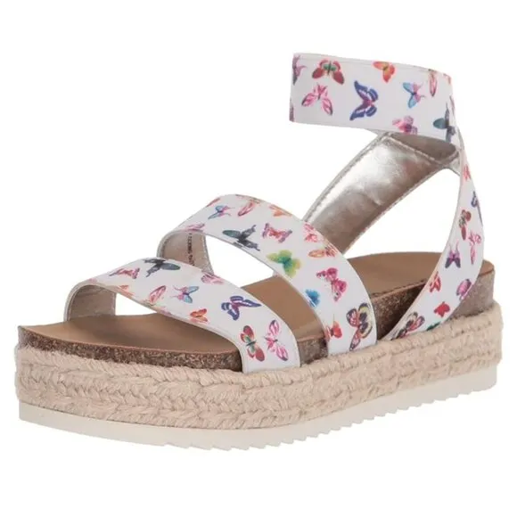 Steve Madden Kimmie Butterfly Flatform Sandals NWOT