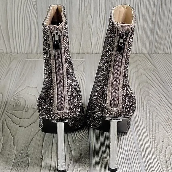 Steve Madden Robyn Snake Jeweled Ankle Boots Womens Size 5.5 NEW