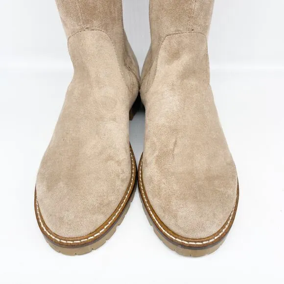 Steve Madden Women's Lizbeth Tan Over-The-Knee Suede Boots Size 8.5M