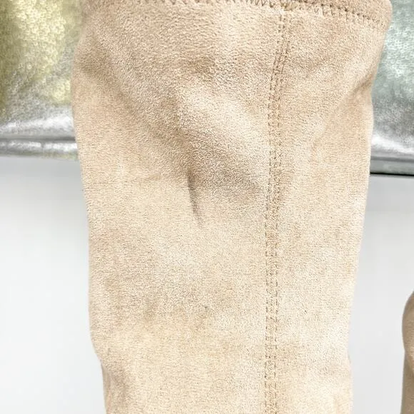 Steve Madden Women's Lizbeth Tan Over-The-Knee Suede Boots Size 8.5M