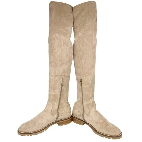 Steve Madden Women's Lizbeth Tan Over-The-Knee Suede Boots Size 8.5M