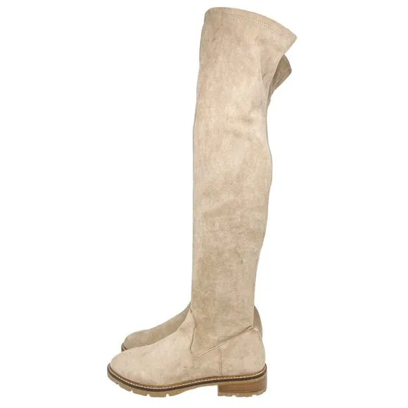 Steve Madden Women's Lizbeth Tan Over-The-Knee Suede Boots Size 8.5M