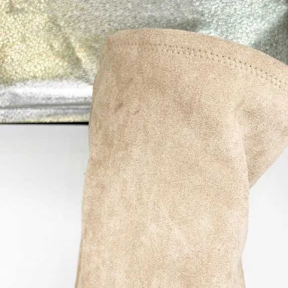 Steve Madden Women's Lizbeth Tan Over-The-Knee Suede Boots Size 8.5M