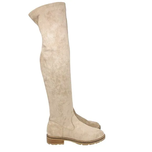 Steve Madden Women's Lizbeth Tan Over-The-Knee Suede Boots Size 8.5M