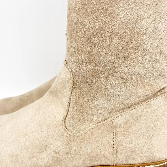 Steve Madden Women's Lizbeth Tan Over-The-Knee Suede Boots Size 8.5M
