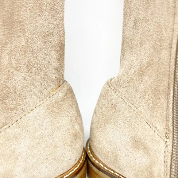 Steve Madden Women's Lizbeth Tan Over-The-Knee Suede Boots Size 8.5M