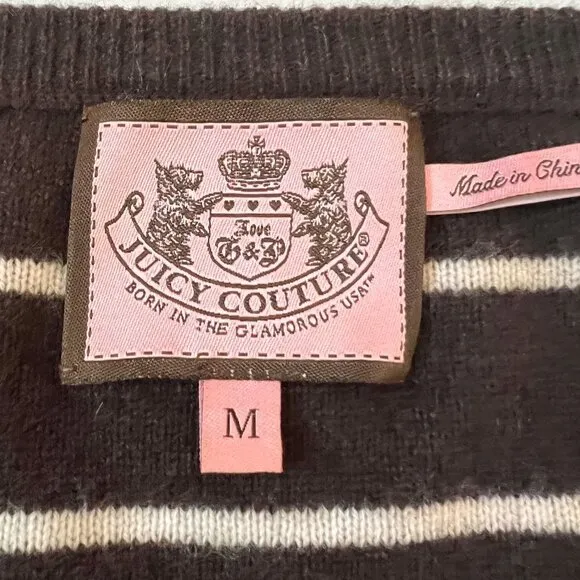 Striped cashmere and wool sweater dress Size Medium