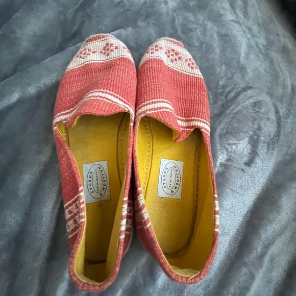 Stubbs and Wootton one of a kind red cream espradrille sandals SZ EUR 38