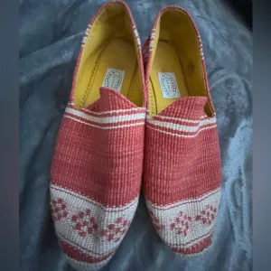 Stubbs and Wootton one of a kind red cream espradrille sandals SZ EUR 38