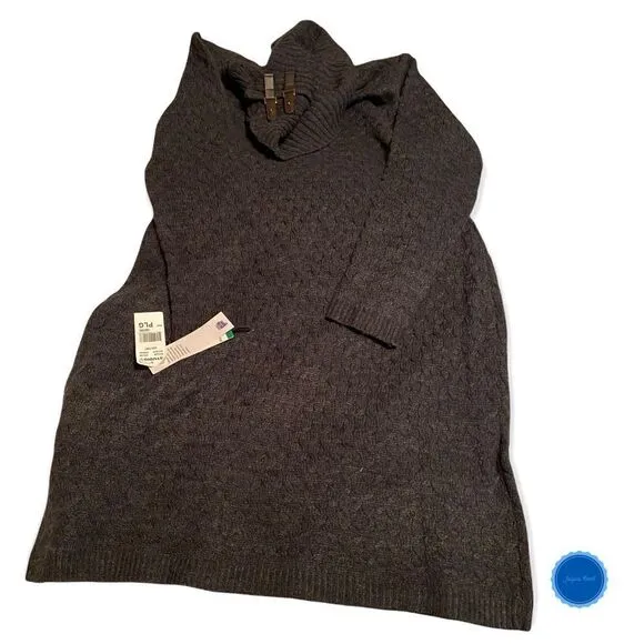 STUDIO 1 Long Sleeve Sweater Dress