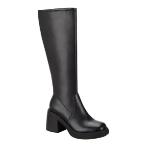 Sun   Stone Women's Tylaa Block Heel Dress Boots Black Size 7