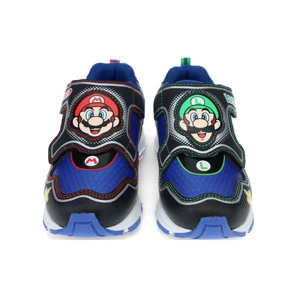 Super Mario Brothers Light-Up Sneakers Luigi Nintendo Little Kids 3 School Shoes