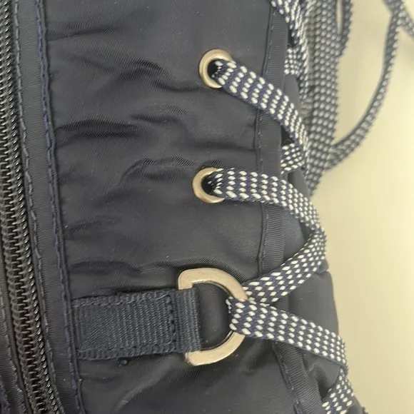 Superfit Canada Tall Waterproof Fleece Lined Navy Lace up Boots size 7