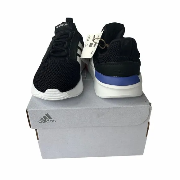🤩Sz 8K Adidas Racer TR211 Slip On Running Toddler Baby's Shoes H04229 Black New