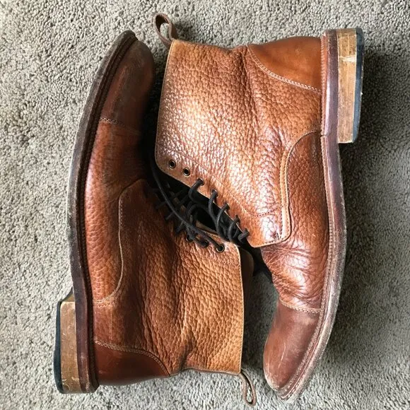 Taft Rome Full-grain Leather Cap Toe Dress Boots size 9