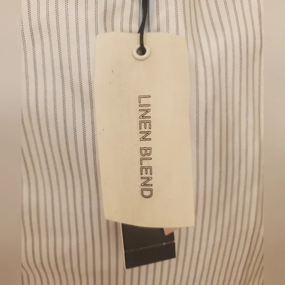 Tahari | Light Blue Linen Fully Lined Blazer - Size Small