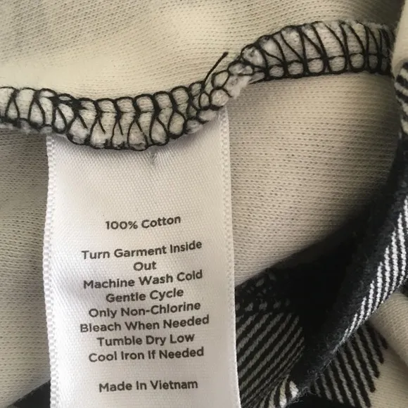 Talbots black white check dress size MP great holiday dress with boots