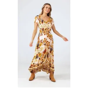 Talisman Rhiannon maxi dress NWOT sz M Southwestern Boho Cowgirl style!