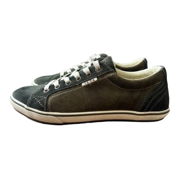 Taos Shoes Retro Star Casual Sneakers Green Leather Lace Up Color Block Size 8.5