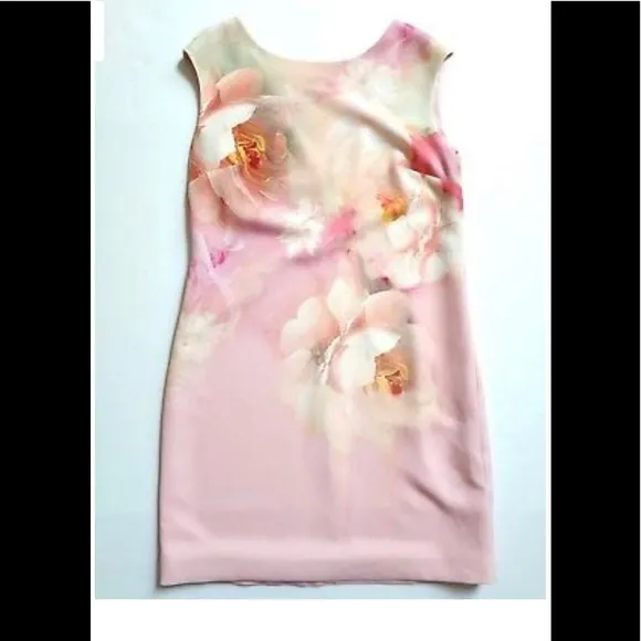TED BAKER Damona Rose On Canvas Dress TED 3 US 6-8