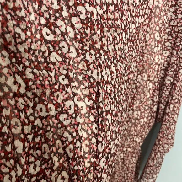 TED BAKER vallyy draped midi batwing sleeve dress size 12