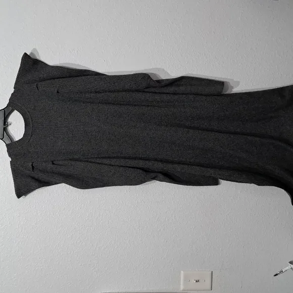 Ted Baker Vctoria Wool-Blend Extreme Sleeve Knit Dress