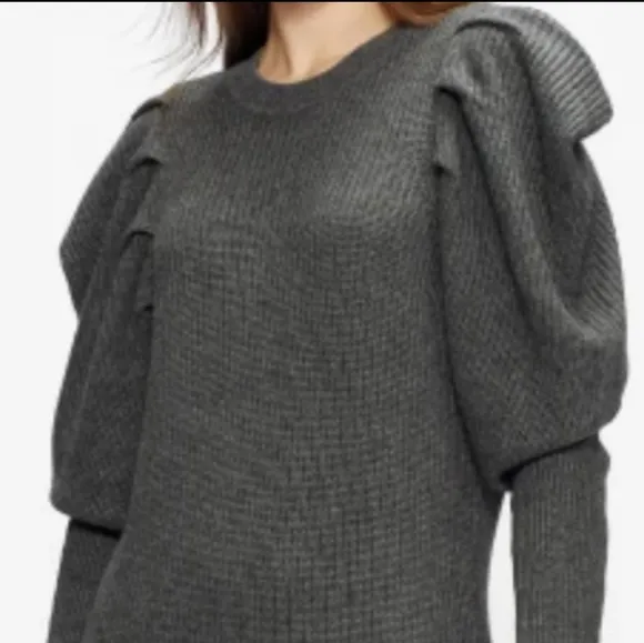 Ted Baker Vctoria Wool-Blend Extreme Sleeve Knit Dress