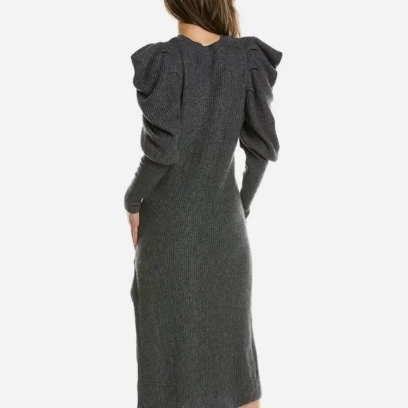 Ted Baker Vctoria Wool-Blend Extreme Sleeve Knit Dress