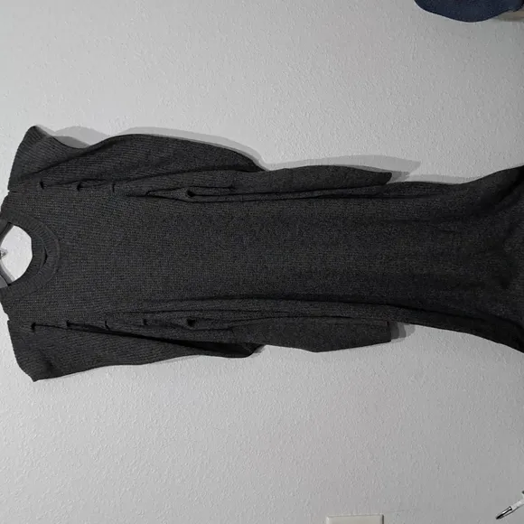Ted Baker Vctoria Wool-Blend Extreme Sleeve Knit Dress