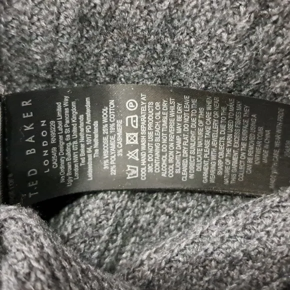 Ted Baker Vctoria Wool-Blend Extreme Sleeve Knit Dress