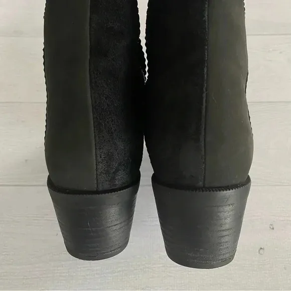 TEVA Anaya Tall Waterproof Boot Black Sz 8.5 ‼️FLAW Read