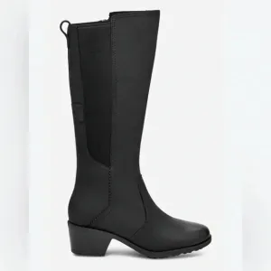 TEVA Anaya Tall Waterproof Boot Black Sz 8.5 ‼️FLAW Read
