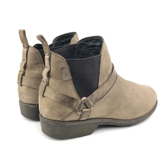Teva De La Vina Dos Brown Leather Chelsea Boots 10