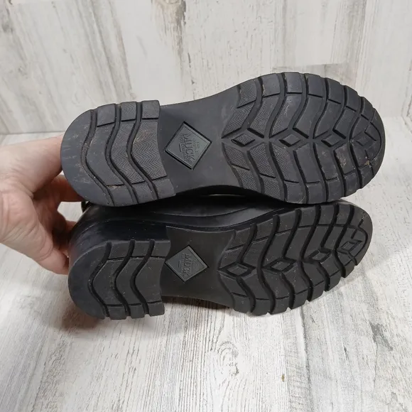 The Muck Boot Company Black Waterproof Rubber Ankle Rain Boots #995