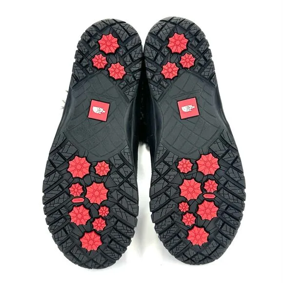 THE NORTH FACE &quot;NUPTSE PURNA&quot; BLACK WATERPROOF SUEDE INSULATED MID WINTER BOOTS