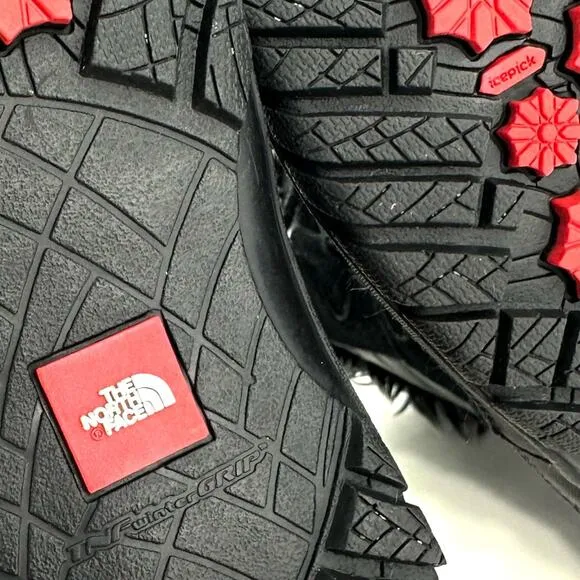 THE NORTH FACE &quot;NUPTSE PURNA&quot; BLACK WATERPROOF SUEDE INSULATED MID WINTER BOOTS