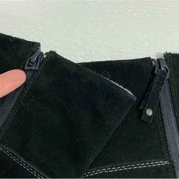 The North Face Anna Purna Tall Black Leather Boots Insulated Women’s Size 8.5