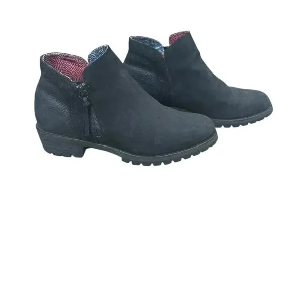 The North Face Bridgeton Waterproof Zip Booties Boots Snow Ankle Leather Sz 9