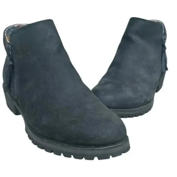 The North Face Bridgeton Waterproof Zip Booties Boots Snow Ankle Leather Sz 9