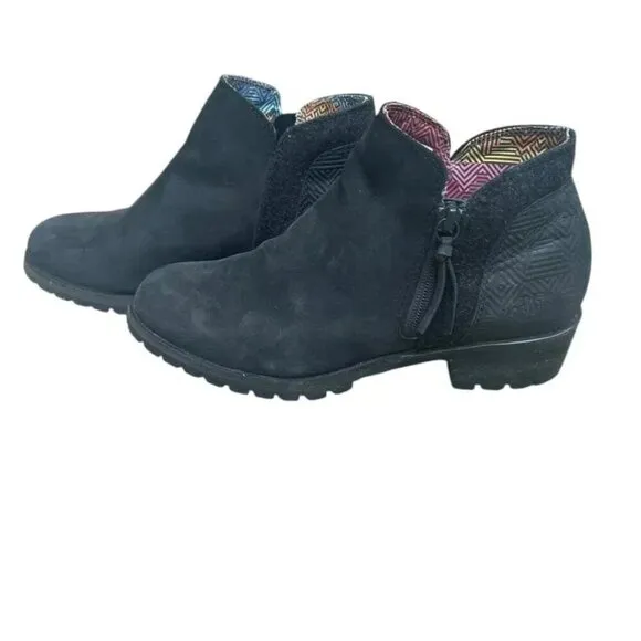 The North Face Bridgeton Waterproof Zip Booties Boots Snow Ankle Leather Sz 9