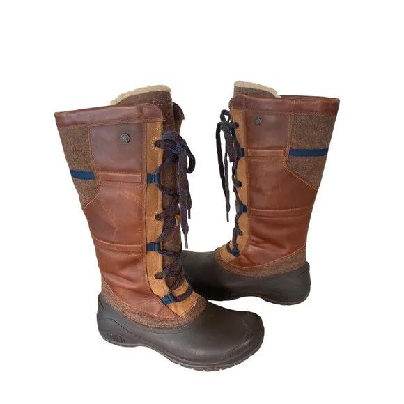 The North Face Insulated Shellista IV Tall Winter Boot W's 10.5 EU 41.5 Tan