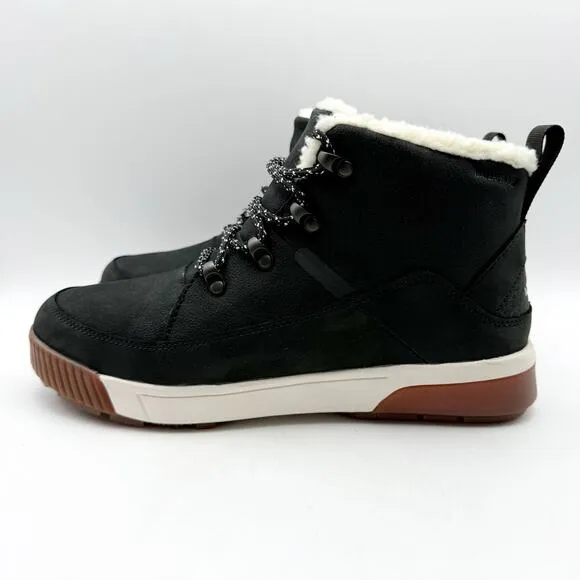 The North Face Womens Sierra Mid Lace Boots US 9.5 Black Waterproof Winter NIB