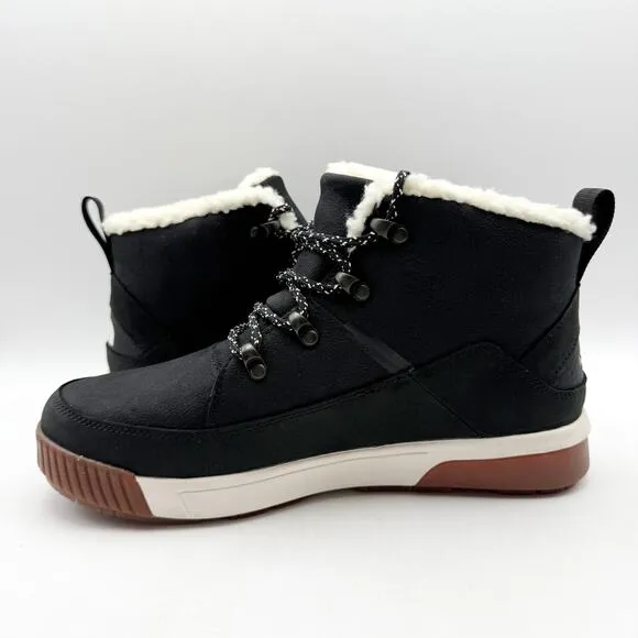 The North Face Womens Sierra Mid Lace Boots US 9.5 Black Waterproof Winter NIB